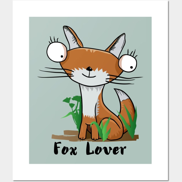 fox lover Wall Art by Art-Julia